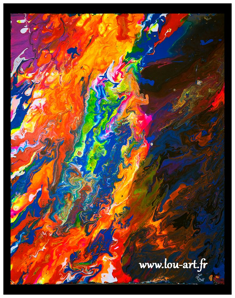 tableau lumineux peinture acrylique